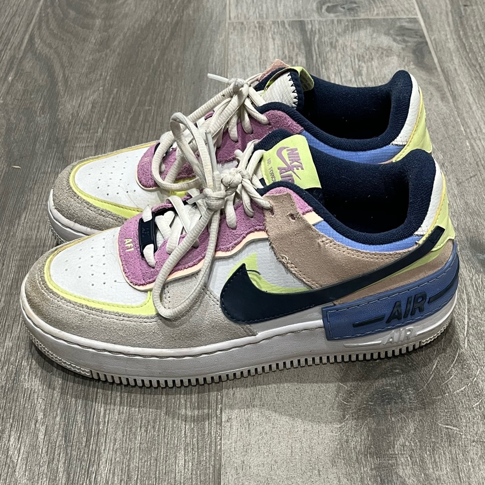 Womens Nike Air Force 1 Shadow Crimson Bolt-8